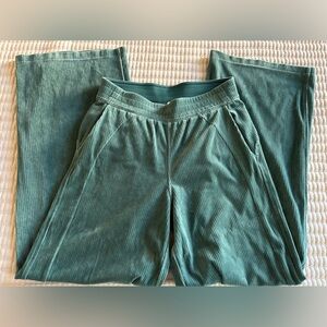 Lululemon Wide Leg Ribbed Velvet Pants